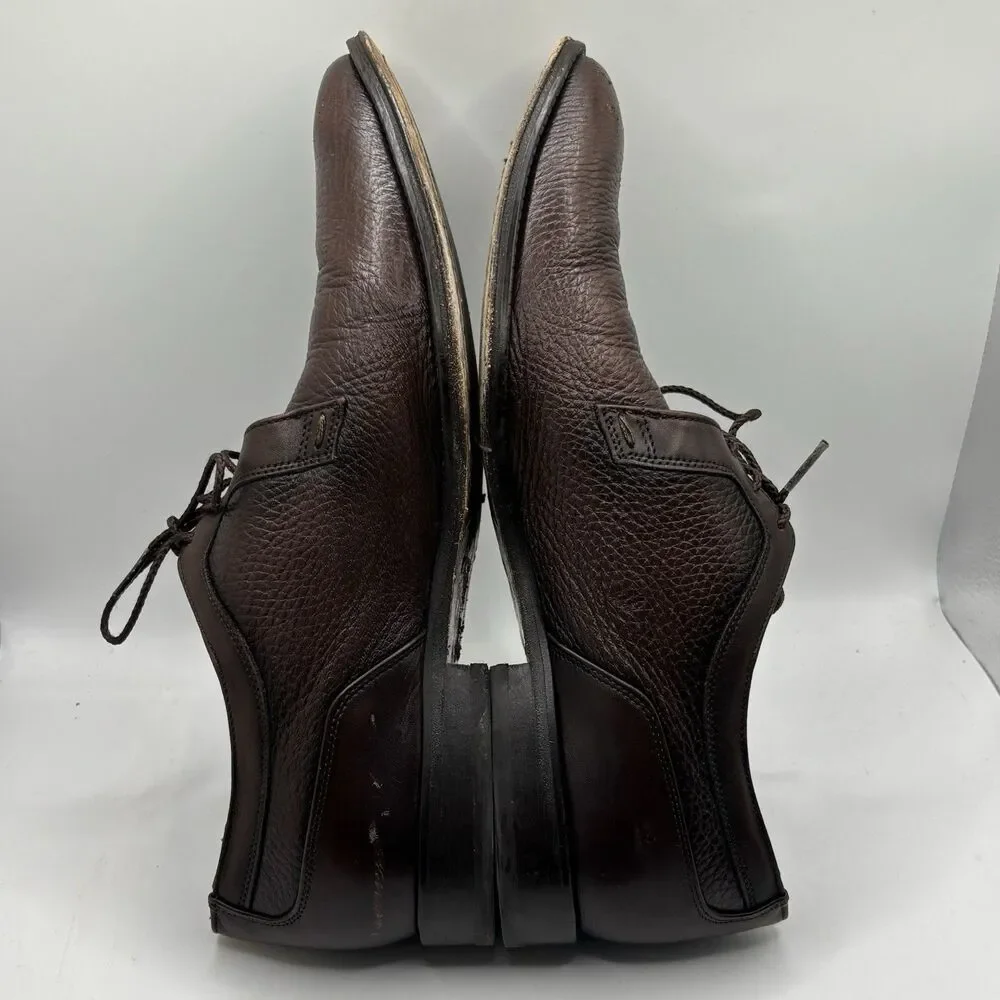 Franco Cuadra Shoes Mens 26 1/2 (US 8.5) Brown Leather Designer Derby Casual